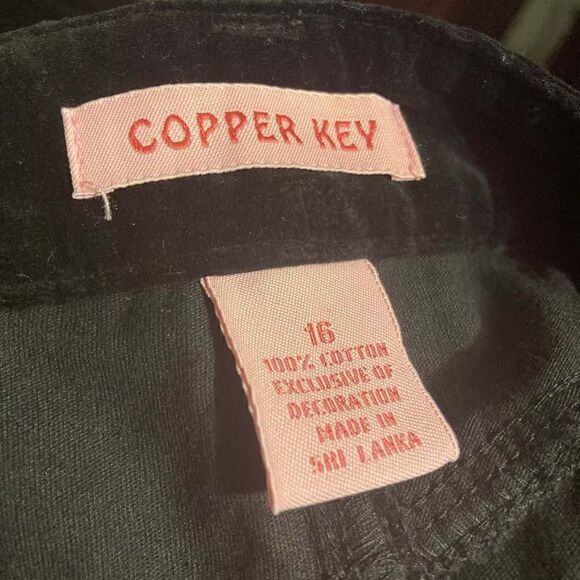 COPPER KEY Girl’s Black Dress Jeans Size 16 New With Tags - Picture 6 of 7